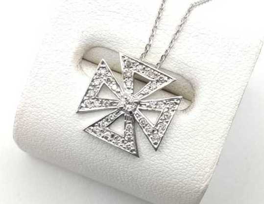 ダイヤモンド買取 ネックレス K18WG